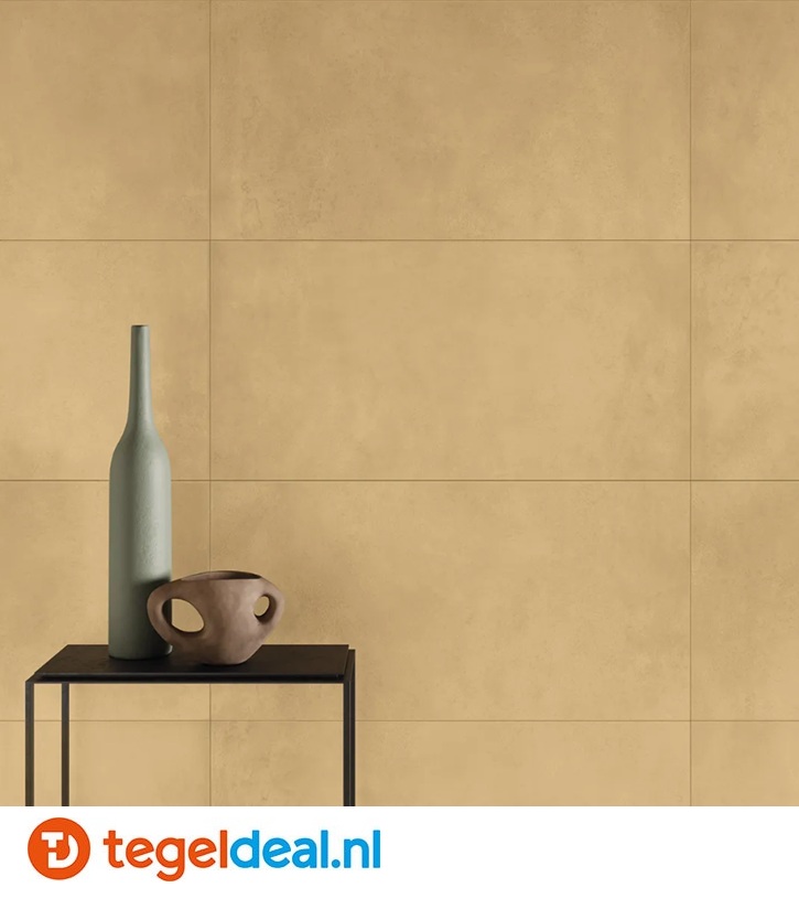 KEOPE Plate BRASS, 60x120 cm, metaallook tegels