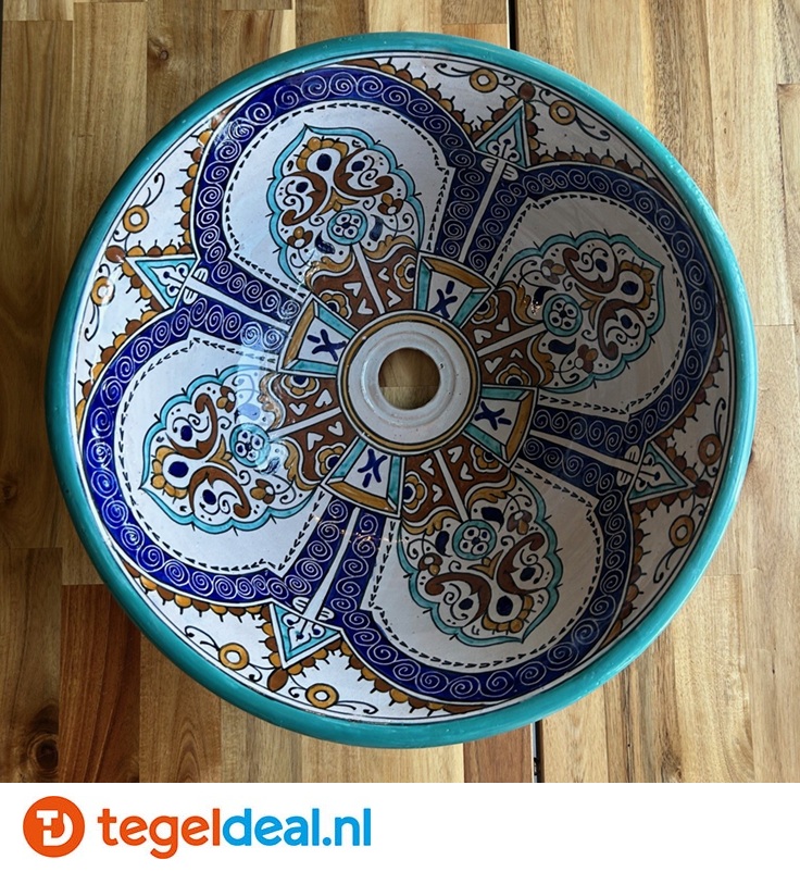 Marokkaanse Waskom, decor Marocco Velvet, 41x16 cm