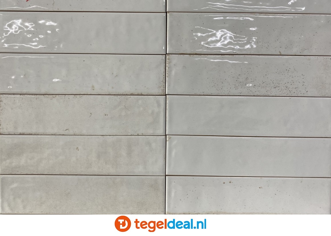 Ribesalbes Hope WHITE, 6x25 cm handvorm wandtegels - OP VOORRAAD Ribesalbes Hope WHITE, 6x25 cm handvorm wandtegels - OP VOORRAAD