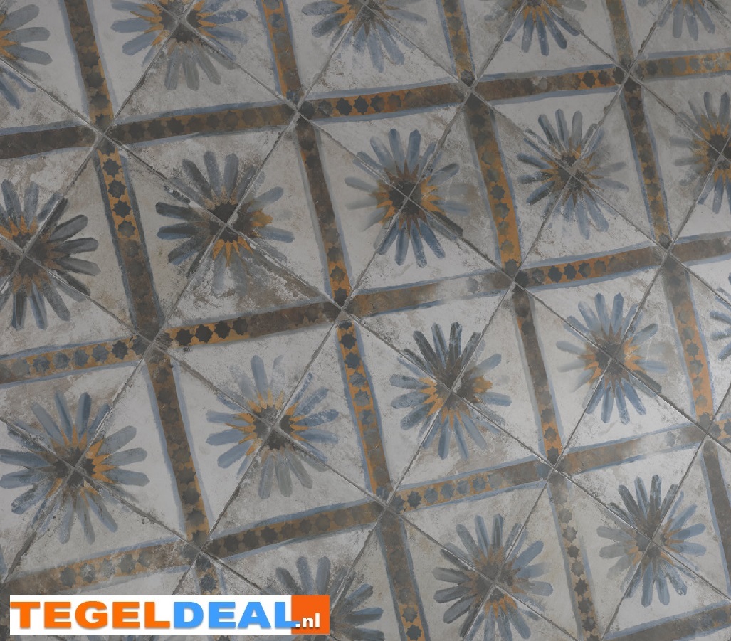 Peronda, Fs Marrakech Blue, 45x45 cm, vintage patroontegels