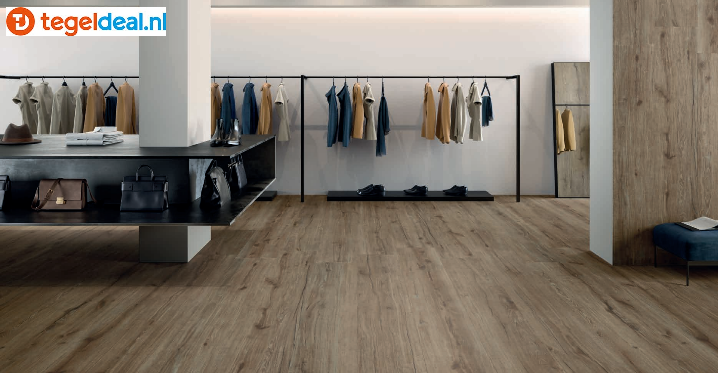 Supergres Ekho Nut, 20x120 cm, U2EK, houtlook tegels