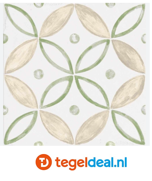 Marazzi ArtCraft BIANCO SEGNI-B, 20x20 cm MH9D Semimatt, decortegels 