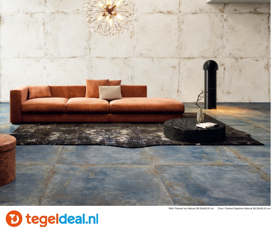 Aparici Flamed SAPPHIRE, 60x60 cm, metaallook tegels
