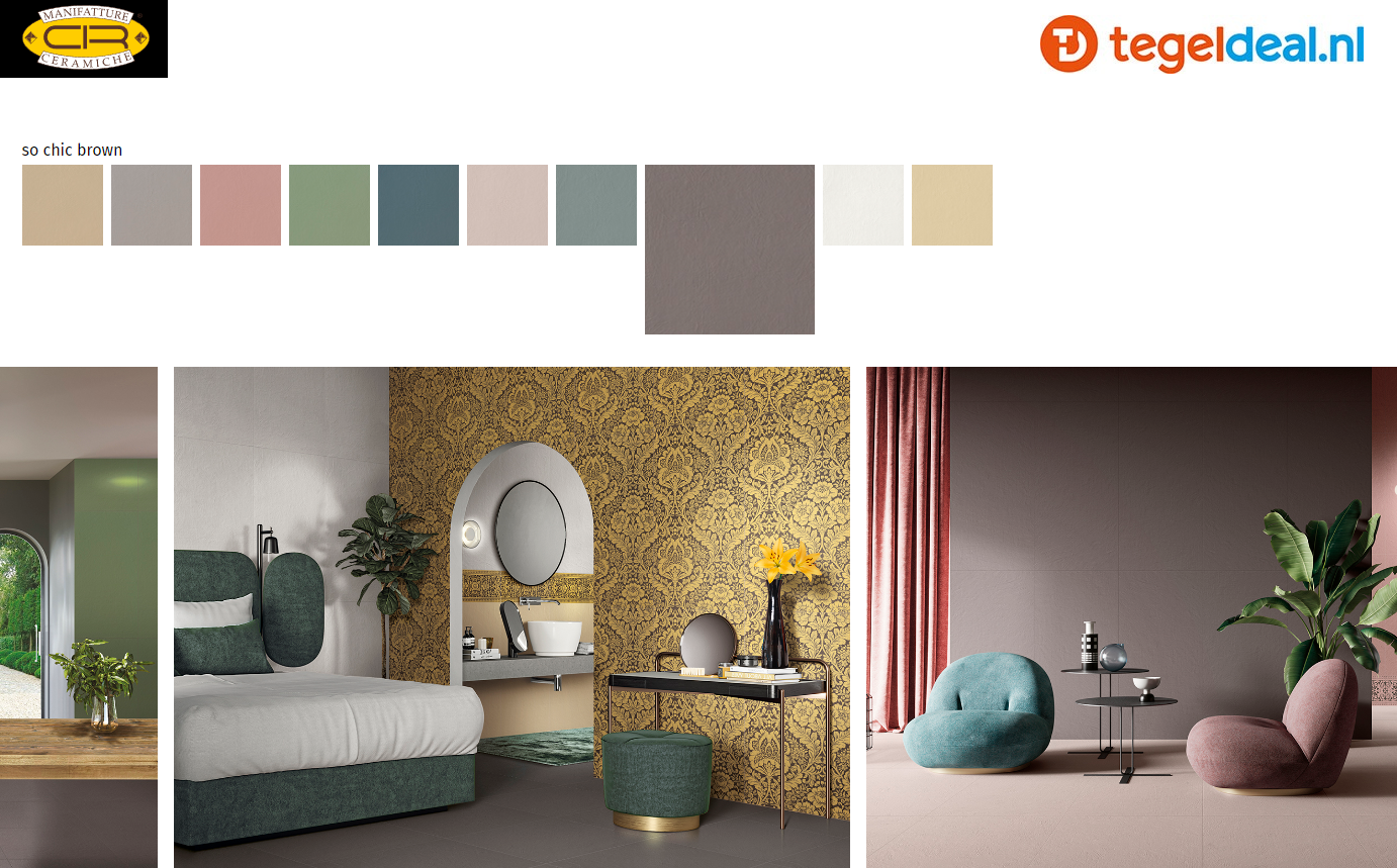 VLT en WDT Cir Chromagic, SO CHIC BROWN 60x120 cm