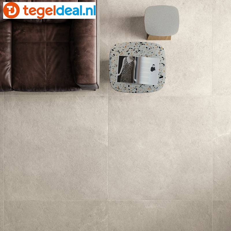 Supergres Epika Shell, 120x120 cm, SH12, natuursteenlook tegels
