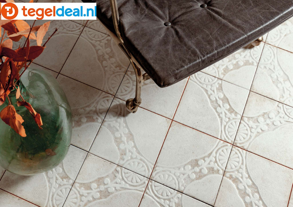 Peronda, Fs Porto, 45x45 cm, 4 kleuren, vintage patroontegels 