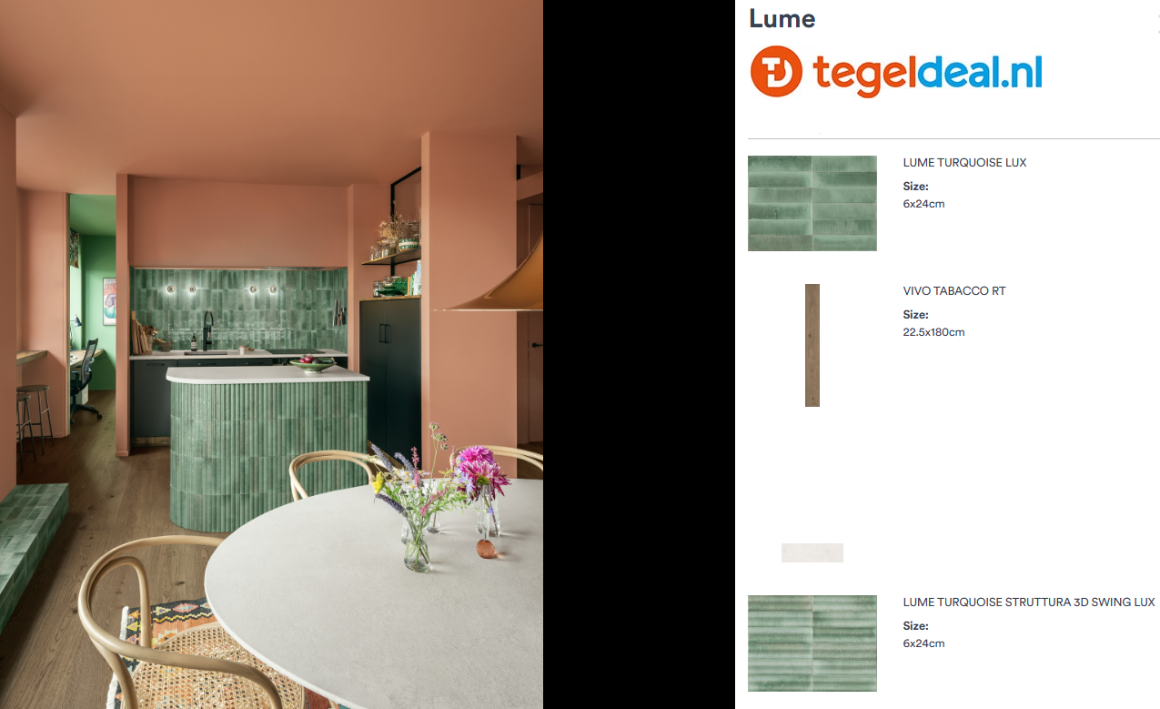 Marazzi Lume TURQUOISE,  6x24 cm MA9N