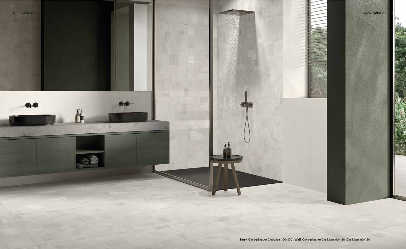 SIL Ceramiche, Concrediana ART CHALK, 120x120 cm Natural