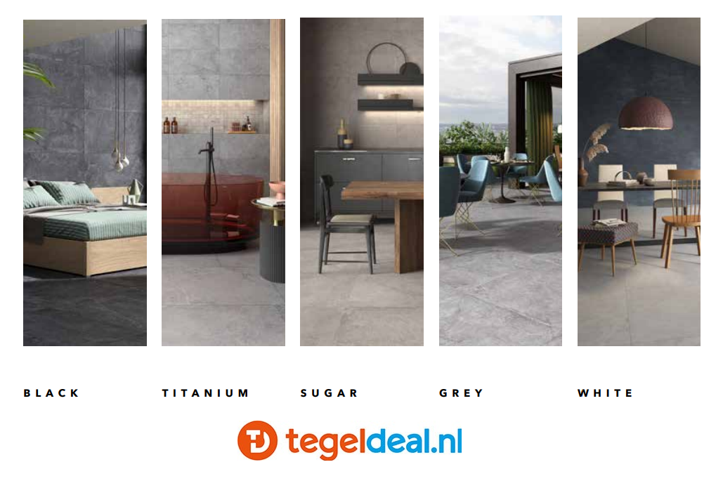 TRT Castelvetro, Evolution TITANIUM, 60x120x2 cm, XEV62R77 OUTFIT TRT Castelvetro, Evolution TITANIUM, 60x120x2 cm, XEV62R77 OUTFIT