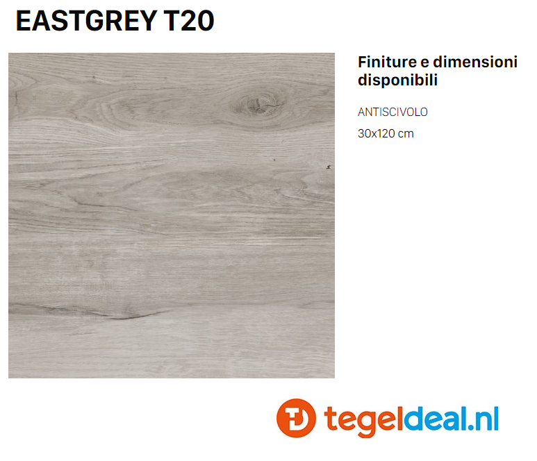 Supergres Travel Eastgrey, 30x120x2 cm, E3ØT OUTDOOR terrastegels