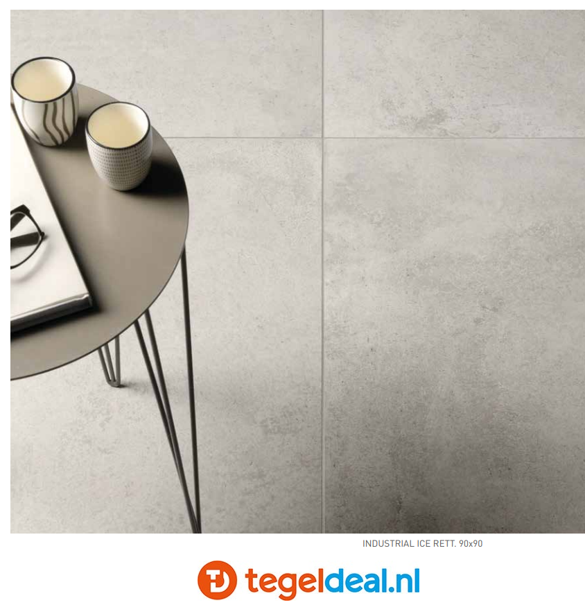 SIL Ceramiche, Industrial ICE, 120x120 cm GRIP, betonlook tegels SIL Ceramiche, Industrial ICE, 120x120 cm GRIP, betonlook tegels