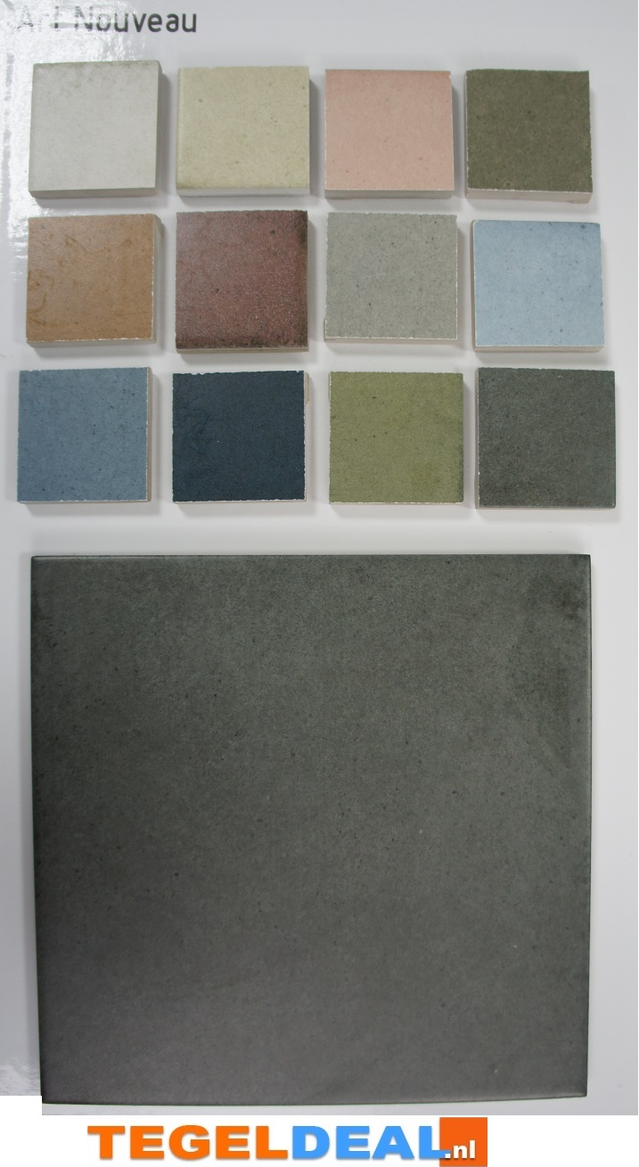 VLT Equipe, Art Nouveau, 20x20 cm, 12 uni kleuren en 22 decors!