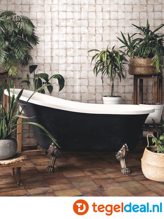 Nanda Tiles, Bottega, 10x20 cm (pre-cut 10x10 cm effect) wandtegels 