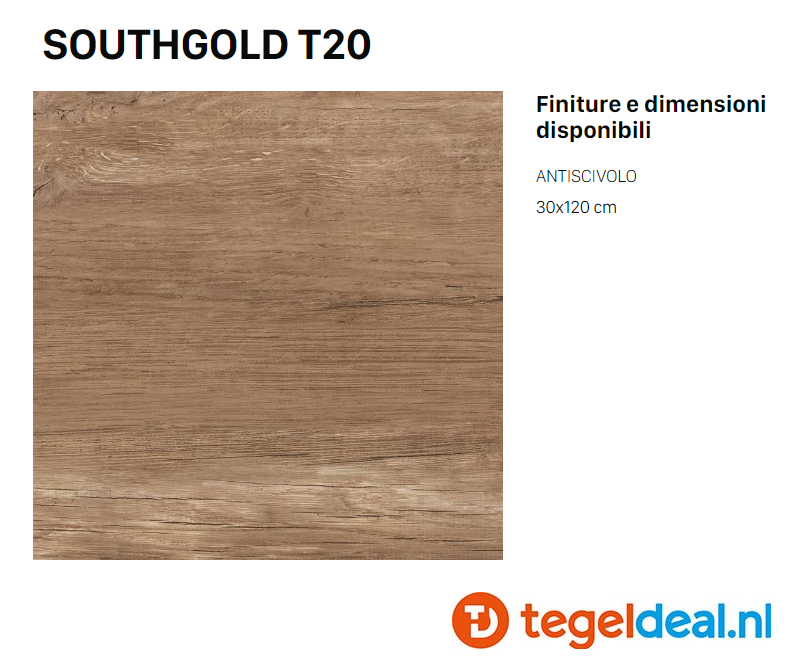 Supergres Travel Southgold, 30x120x2 cm, S3ØT OUTDOOR terrastegels