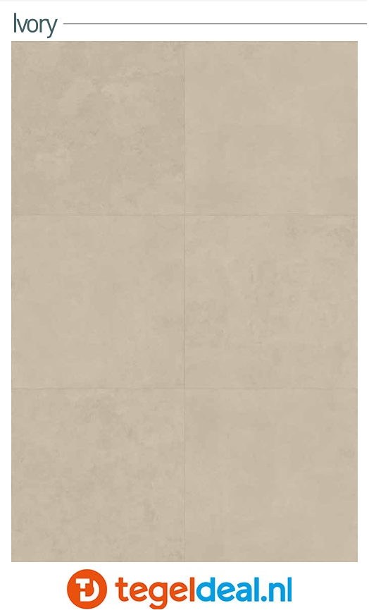 SIL Ceramiche, Concrediana IVORY, 120x120 cm Natural