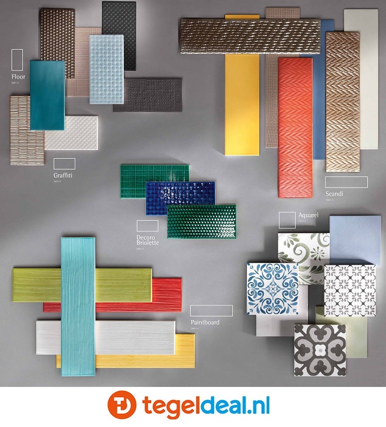 Tonalite, Paintboard, 10x40 cm, wandtegels Tonalite, Paintboard, 10x40 cm, wandtegels
