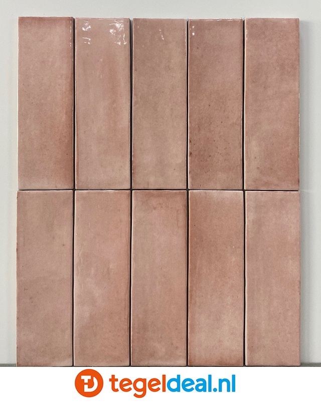 Equipe, Coco ORCHARD PINK Gloss, 5x15 cm, art. 27986, wandtegels