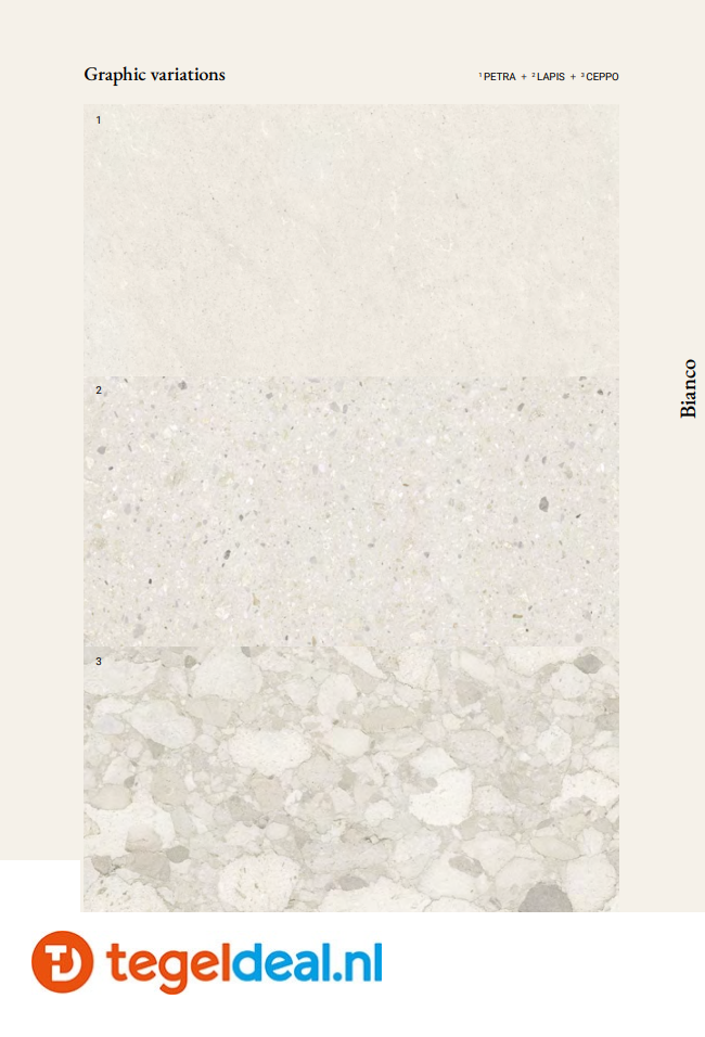 ASCOT, Architecta PETRA BIANCO, 60x120 cm, art. A2ARC00210MS, natuursteenlook tegels  