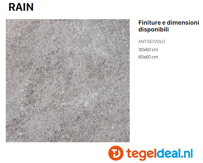 VLT Supergres Stoorm Rain, 30 x 60 cm, Naturale