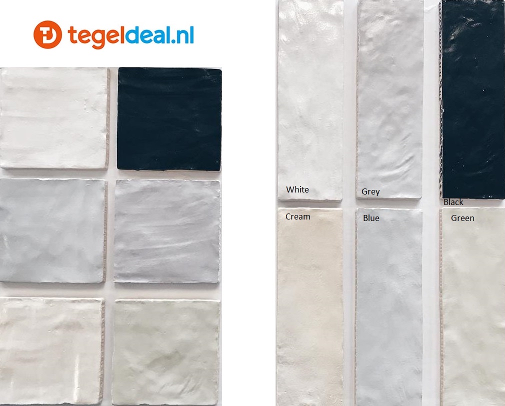Equipe, Mallorca BLACK, 6,5x20 cm, art 23256, handvorm wandtegels