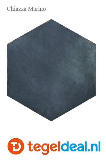 VLT en WDT Nanda Tiles, Capri CHIAZZA MARINO, 14x16 cm, hexagon