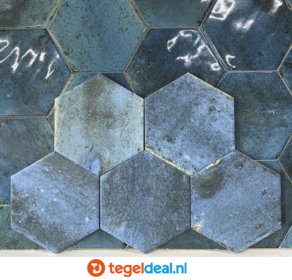 VLT Ribesalbes Hope BLUE mat, 15x17,3 cm hexagon