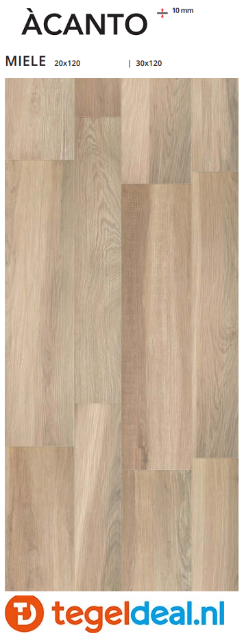 Serenissima Acanto Miele, 30x120 cm, houtlook tegels