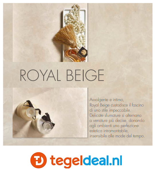 Supergres Purity of Marble, Royal Beige Lux, 60x120 cm, marmerlook tegels Supergres Purity of Marble, Royal Beige Lux, 60x120 cm, marmerlook tegels