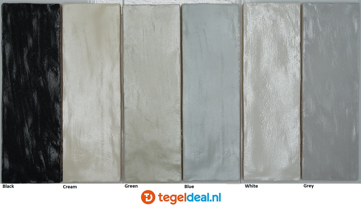 Equipe, Mallorca CREAM, 6,5x20 cm, art 23252, handvorm wandtegels