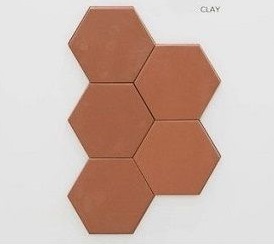 Equipe, Kromatika CLAY, 26471, 11,6x10,1 cm, hexagon tegels