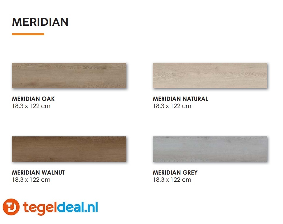 MERIDIAN GREY Plank, 18,3x122x0,5 cm, Rigid SPC Click Vloer     