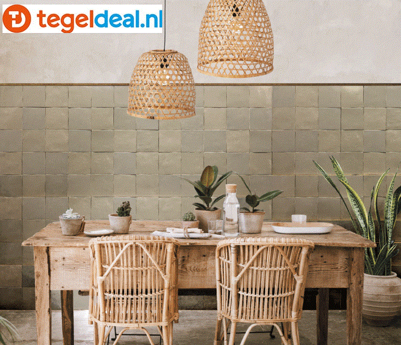 WDT Nanda Tiles, Manara Clay, 10x10 cm, zellige-look WDT Nanda Tiles, Manara Clay, 10x10 cm, zellige-look