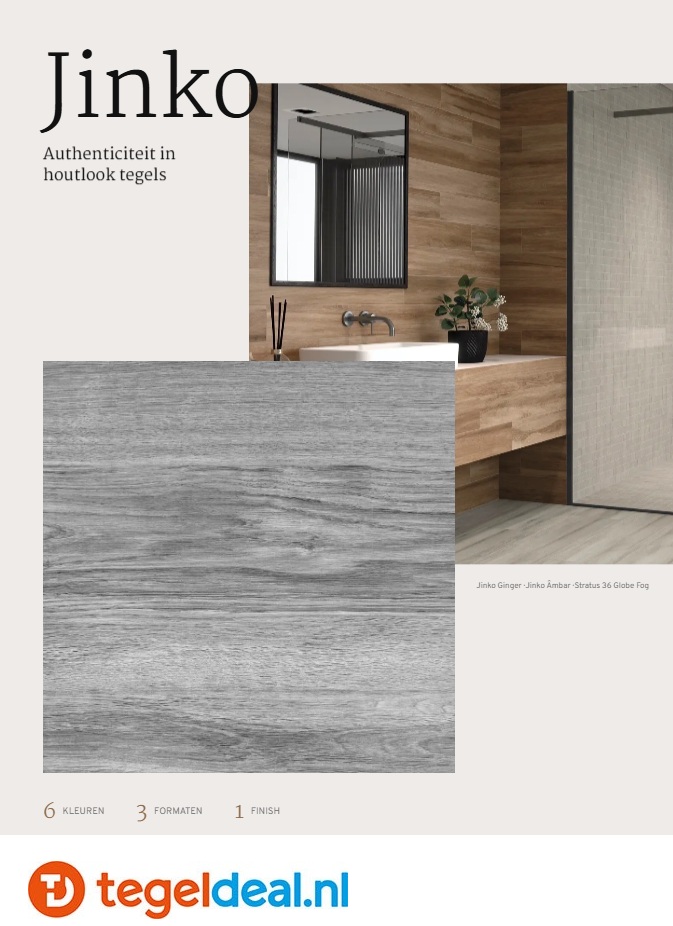 Revigres, Jinko, houtlook tegels voor vloer en wand 