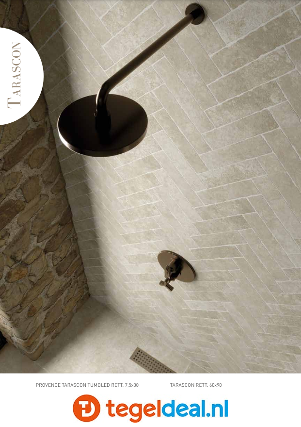 SIL Ceramiche, Provence Tarascon, 90x90 cm, natuursteenlook tegels