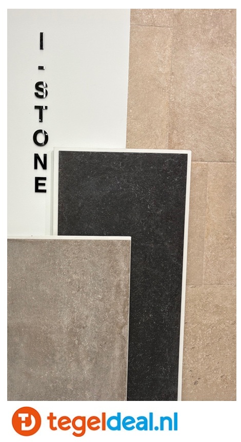 Isla Tiles, I-Stone BEIGE, 80x80x2 cm, art. 1006539, natuursteenlook terrastegels - € 59,50 per m2