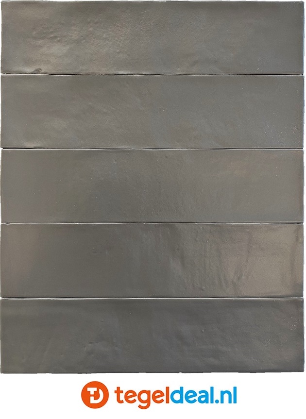 Revoir Paris, Provence ANTRACITE, 6,2x25 cm matte wandtegels