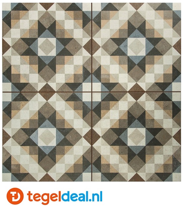 Peronda, Fs Chester, 45x45 cm, vintage patroontegels