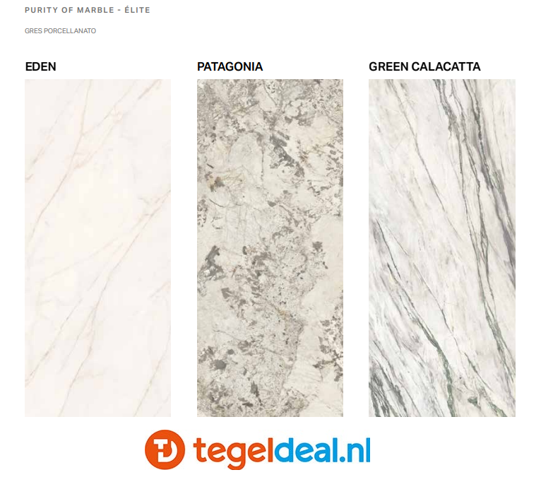 Supergres Purity of Marble - Élite, marmerlook tegels Supergres Purity of Marble - Élite, marmerlook tegels