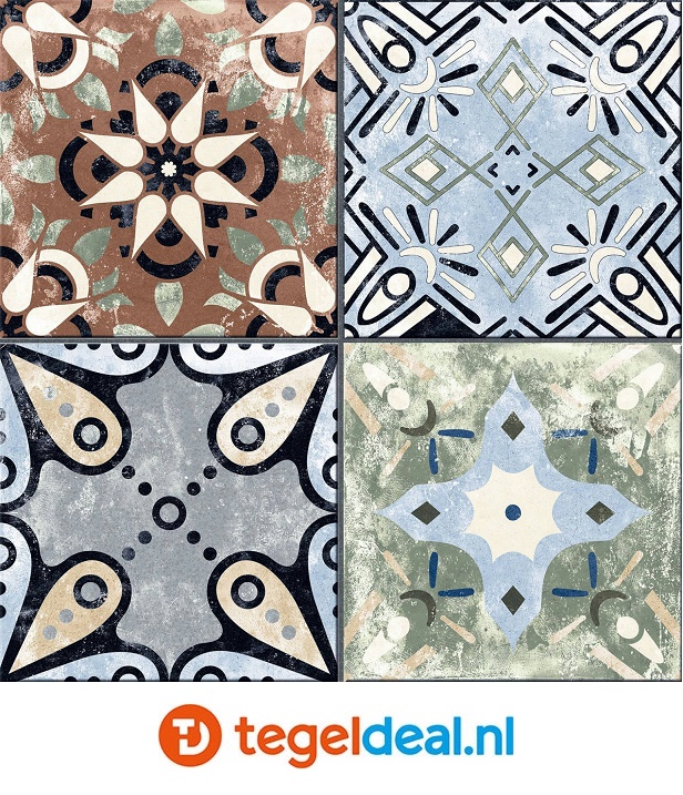 Codicer, Xerea Colors, 25x25 cm patchwork tegels