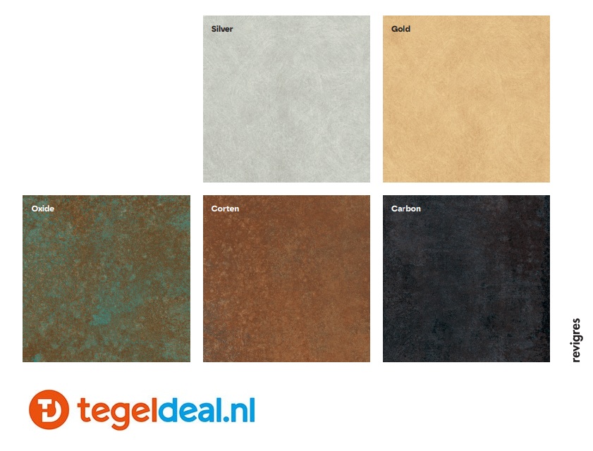 Revigres, Reflex, metaallook tegels voor vloer en wand 
