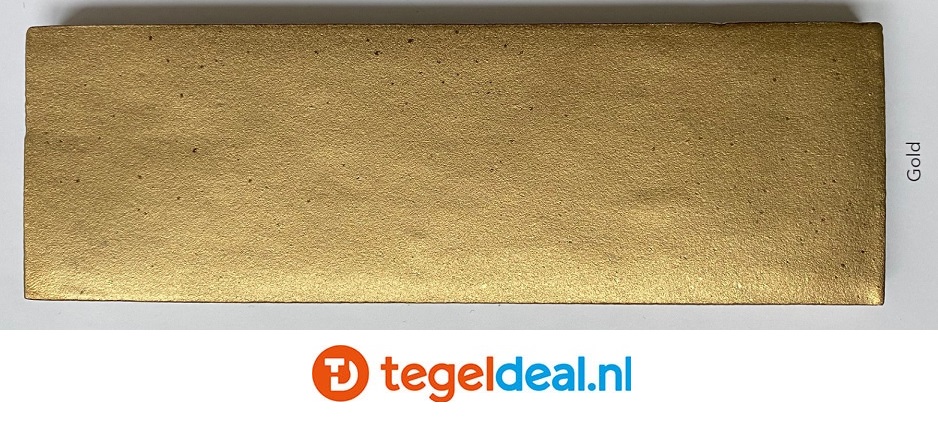 WOW Design, Pottery GOLD, 5x15 cm wandtegels 