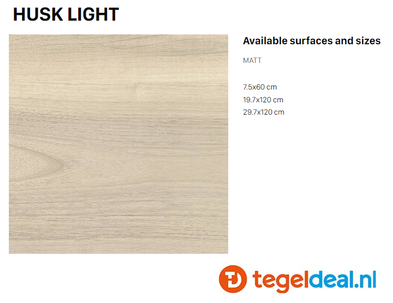 VLT Supergres Husk Light, 7,5 x 60 cm