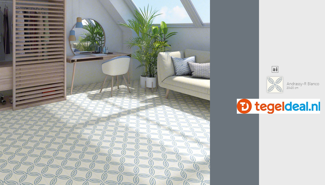 Vives Alameda, 20x20 cm, patroontegels Vives Alameda, 20x20 cm, patroontegels
