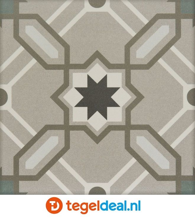 OPRUIMING : 1 m2 Revoir Paris, La Madeleine, Odie, 20x20 cm, patroontegels - 1 m2 voor 35,00 euro   