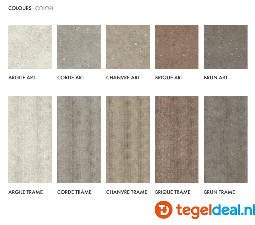 SIL Ceramiche, Pisé CORDE ART, 60x60 cm, natuursteenlook tegels - €36,50/m2 / Palletdeal op aanvraag