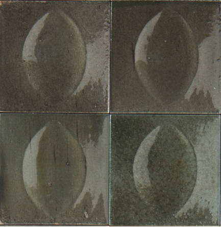 Ragno Gleeze GRIGIO struttura EGG 3D, 10x10 cm, R8GW, reliëf wandtegels 