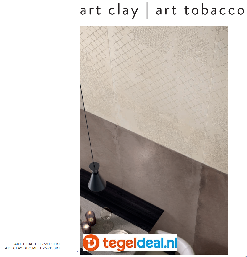 VLT Supergres Art Tobacco, 30x60 cm, T03A, betonlook tegels