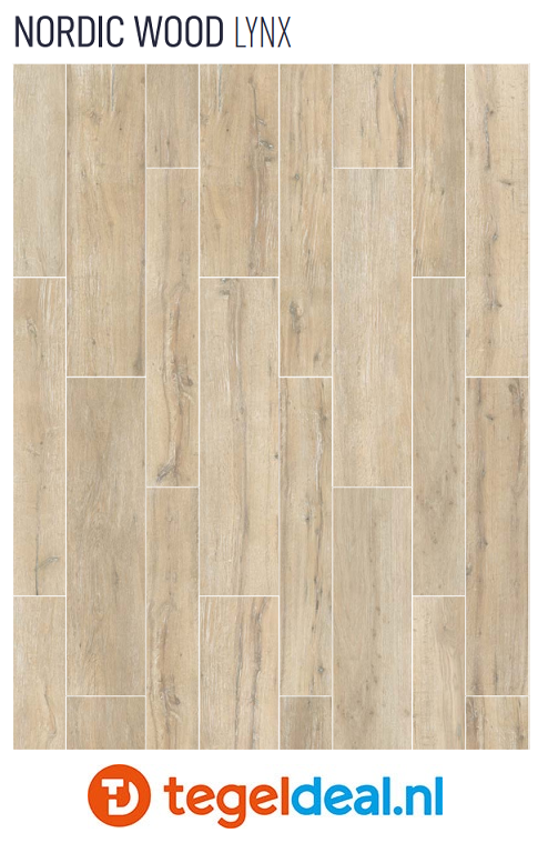 ACTIE - Nordic Wood Lynx, 30x120 cm, houtlook tegels - OP VOORRAAD