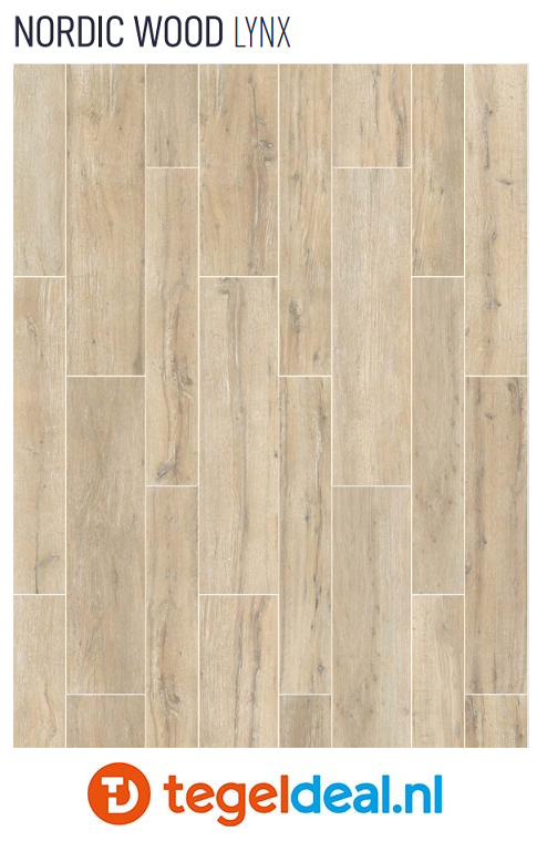 VLT Nordic Wood Lynx, 30x120 cm, keramische houtlook