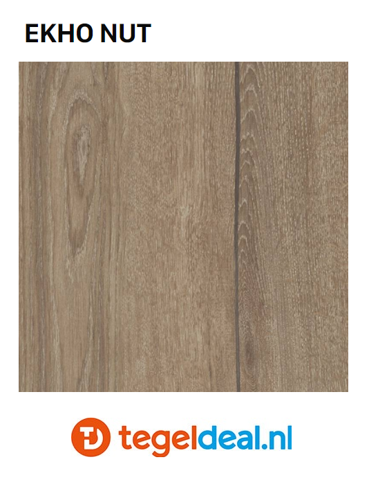 Supergres Ekho Nut, 30x120x2 cm, KU20, houtlook terrastegels